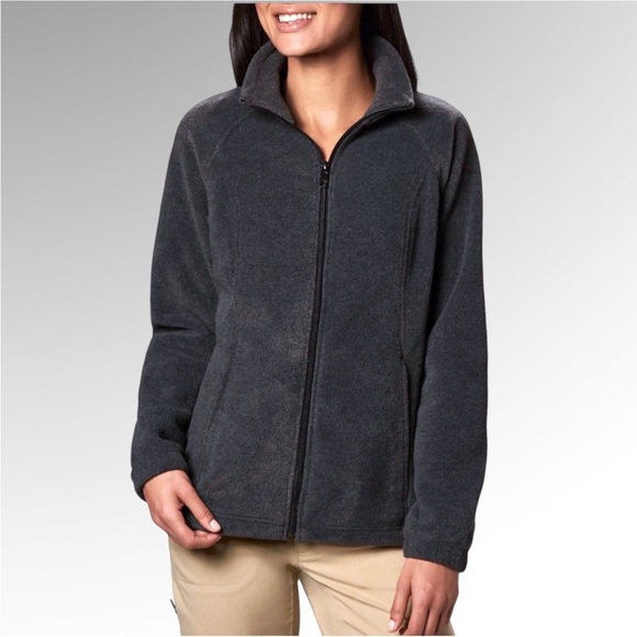 Columbia Benton Springs VGUC Full Zip Fleece Jacket Lightweight Maybe Vintage M - Picture 2 of 15